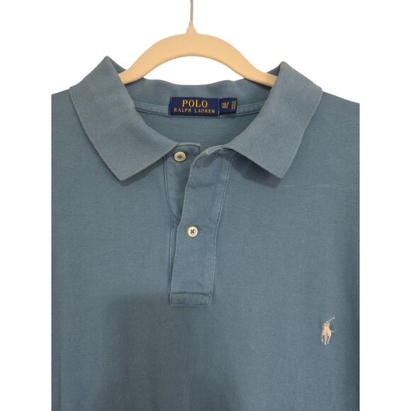 Polo Ralph Lauren Polo Shirt Men's 2XL Tall Green Soft Cotton Pony Logo - Picture 2 of 11